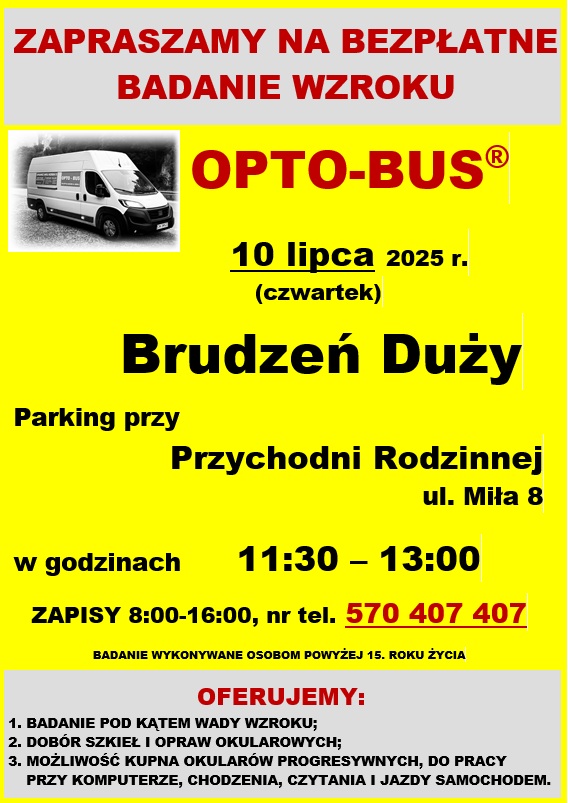 Zapraszamy na bezpłatne badanie wzroku