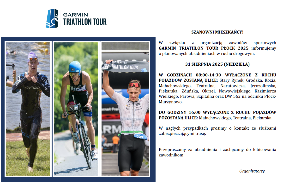 Garmin Triathlon Tour Płock 2025