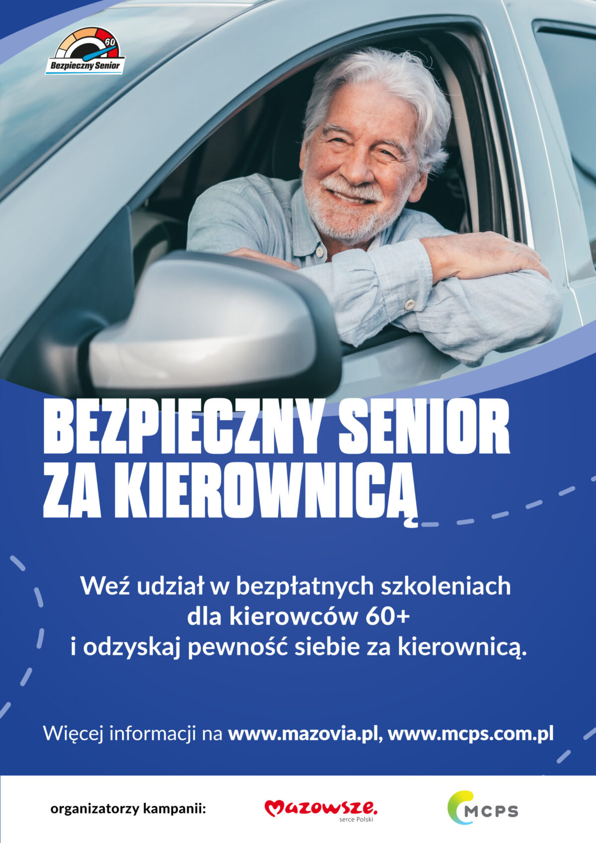 bezpieczny senior za kierownicą