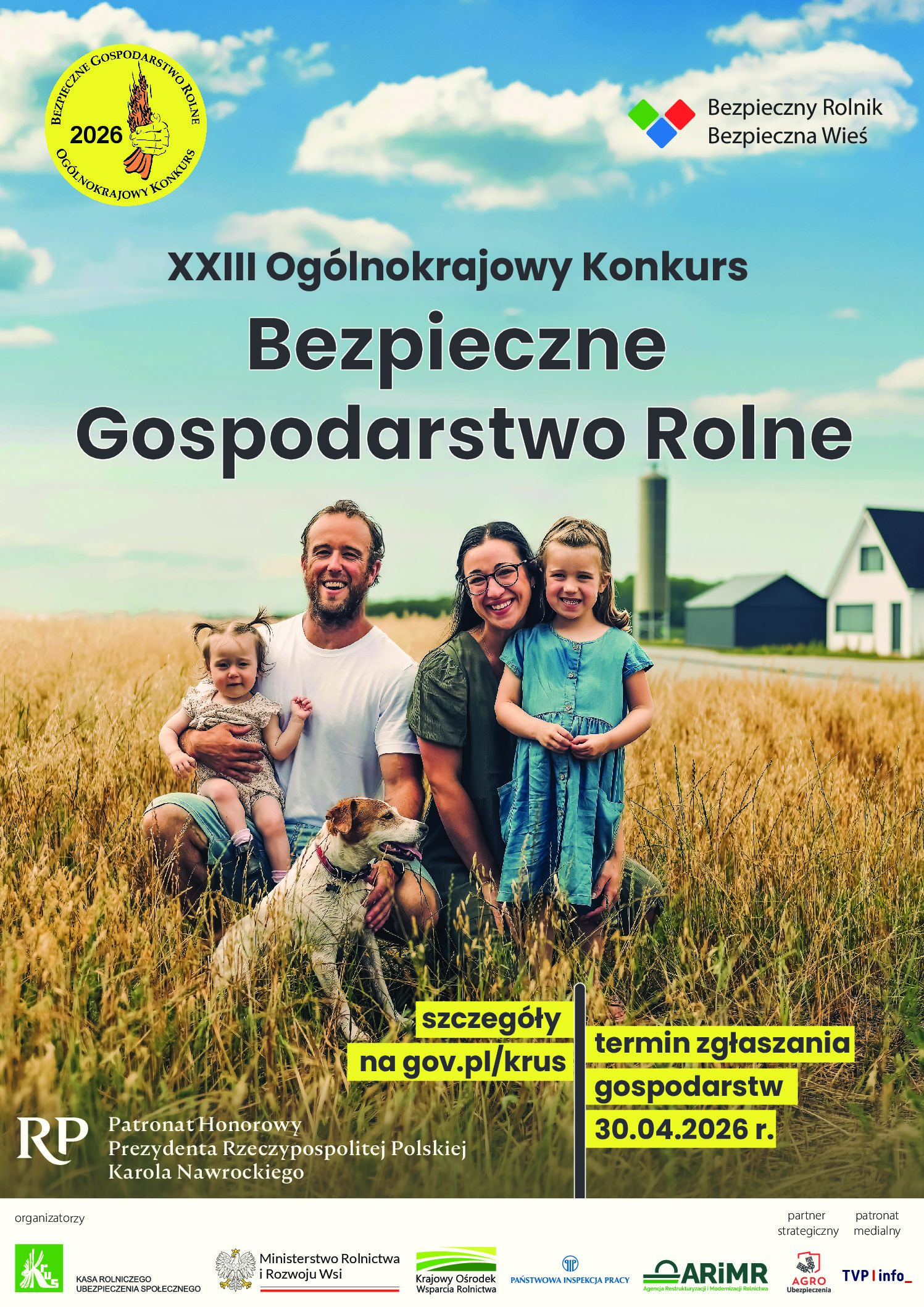 XXIII Ogólnokrajowy Konkurs Bezpieczne Gospodarstwo Rolne